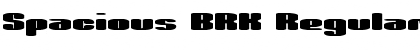 Download Spacious BRK Regular Font