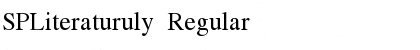 Download SPLiteraturuly Regular Font