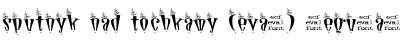 Download sputnyk nad tochkamy (eval) Regular Font