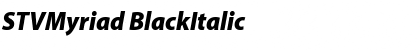 Download STVMyriad BlackItalic Font