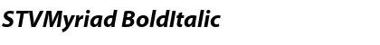 Download STVMyriad BoldItalic Font