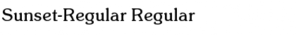 Download Sunset-Regular Regular Font