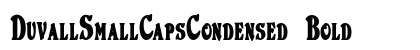 DuvallSmallCapsCondensed Bold preview