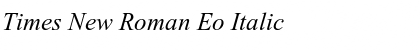 Download Times New Roman Eo Italic Font