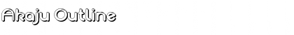 Download Akaju Outline Font Download Akaju Outline Font
