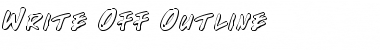 Download Write Off Outline Font