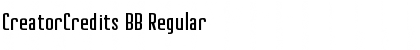 Download CreatorCredits BB Font