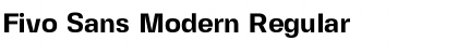 Download Fivo Sans Modern Regular Font