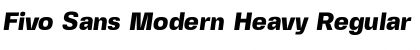 Download Fivo Sans Modern Heavy Regular Font