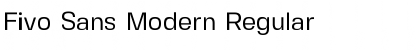Download Fivo Sans Modern Regular Font
