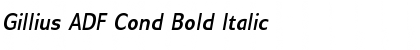 Download Gillius ADF Cond Bold Italic Font