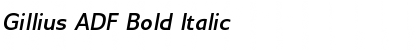 Download Gillius ADF Bold Italic Font