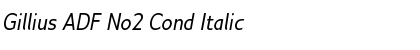 Download Gillius ADF No2 Cond Italic Font