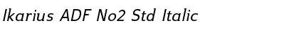 Download Ikarius ADF No2 Std Italic Font