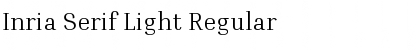 Download Inria Serif Light Font