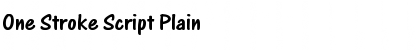Download One Stroke Script Font