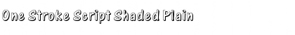 Download One Stroke Script Shaded Font Download One Stroke Script Shaded Font