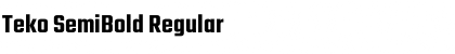 Download Teko SemiBold Regular Font