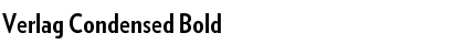 Download Verlag Condensed Font