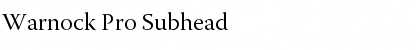 Download Warnock Pro Font