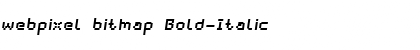 Download webpixel bitmap Bold-Italic Font