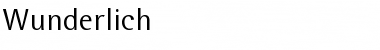 Download Wunderlich Font