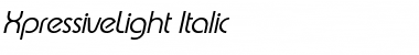 Download XpressiveLight Italic Font