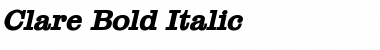 Download Clare Bold Italic Font