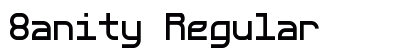 8anity Regular Font 8anity Regular Font Preview