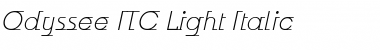 Download Odyssee ITC Light Italic Font