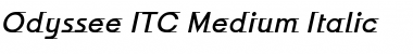 Download Odyssee ITC Medium Italic Font