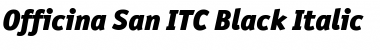 Download OfficinaSanITCBlack Italic Font
