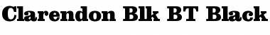 Download Clarendon Blk BT Black Font