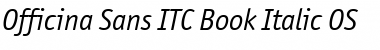 Download Officina Sans ITC Book Italic Font