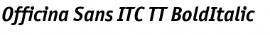 Download Officina Sans ITC TT BoldItalic Font