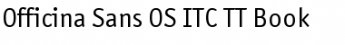 Download Officina Sans OS ITC TT Book Font
