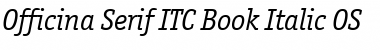 Download Officina Serif ITC Book Italic Font
