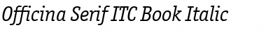 Download Officina Serif ITC Book Italic Font