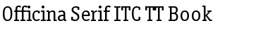 Download Officina Serif ITC TT Book Font
