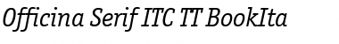 Download Officina Serif ITC TT BookIta Font