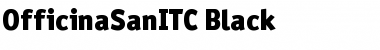 Download OfficinaSanITC Black Font