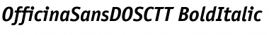 Download OfficinaSansDOSCTT BoldItalic Font