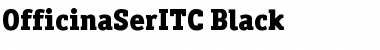 Download OfficinaSerITC Black Font