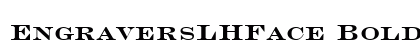EngraversLHFace Bold Font EngraversLHFace Bold Font Preview