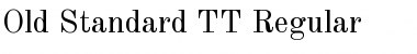 Download Old Standard TT Regular Font