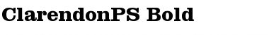 Download ClarendonPS Bold Font