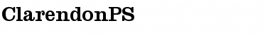 Download ClarendonPS Font