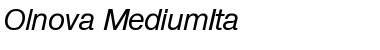 Download Olnova-MediumIta Font