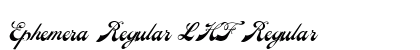 Ephemera Regular LHF Regular Font Ephemera Regular LHF Regular Font Preview