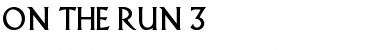 Download On The Run 3 Font Download On The Run 3 Font